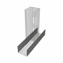 E20030105 U-VODILICA za pregradne zidove od gipsanih ploča 40 x 50 x 40 debljine 0,6 duljine 4000 mm Atena (paleta = 480 ml)