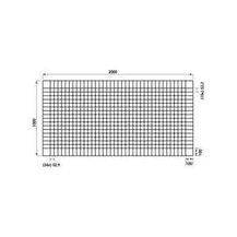 F3010PAV Mreža za ESTRIH 1000 x 2000 mm PAVITEC NERVATA žica Ø 3 pletivo 100 x 100 Cavatorta