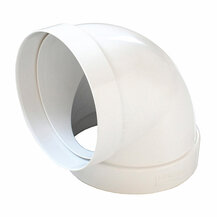 F3082CCR100B Art. CCR100B CIJEV 90  za KUHINJSKU NAPU kanalizirana Ø 100 mm BIJELA Edil PLast