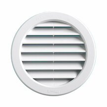 F3082T12RB VENTILACIJSKA REŠETKA od PLASTIKE za ugradnju s mrežom OKRUGLA Ø 121 bijela art. T12RB Edil Plast