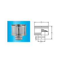F309945180150 KAPA dimnjaka od nehrđajućeg čelika ZA ZAŠTITU OD VJETRA Ø 150 za dimovodnu cijev od nehrđajućeg čelika s jednom...