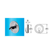 F309945400150 POKLOPAC OD NEHRĐAJUĆEG ČELIKA okrugli Ø 150 s brtvom za dimovodnu cijev od nehrđajućeg čelika s jednom stijenkom...