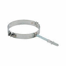 F309949530250 OBUJMICA Ø 250 pričvršćivanje s tiplom za dimovodnu cijev od nehrđajućeg čelika s jednom stijenkom art. 4593 Fibr...