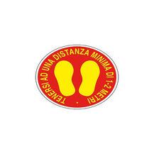 F3103610 Ljepljiva protuklizna traka „PRIČEKAJTE SVOJ RED OVDJE” Ø 20 cm art. 06620010 D&B Verona