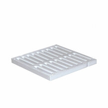 F3118111 PVC REŠETKA lagana 300 x 300 siva za okno za vodu art. SGNP30G First Plast