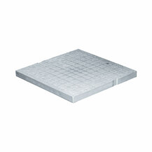 F3118180 PVC lagani POKLOPAC 300 x 300 SIVI za okno SERIJA 2000 za vodu art. SCDP30G First Plast