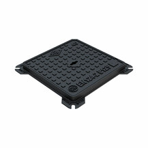 F31860001 POKLOPAC od LIJEVANOG ŽELJEZA klasa B125 serija SL mjere vanjske 400 x 400 mm otvor bez okvira 301 x 301 mm visine 30 m...