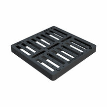 F31860018 REŠETKA ODVODNOG KANALA od LIJEVANOG ŽELJEZA klasa C250 serija STONE mjere vanjske 480 x 480 mm otvor bez okvira 404 x...