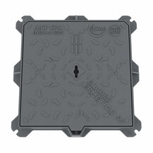 F38050002 MCP POKLOPAC od LIJEVANOG ŽELJEZA klasa B125 serija LEO mjere vanjske 500 x 500 mm otvor bez okvira 400 x 400 mm visine...