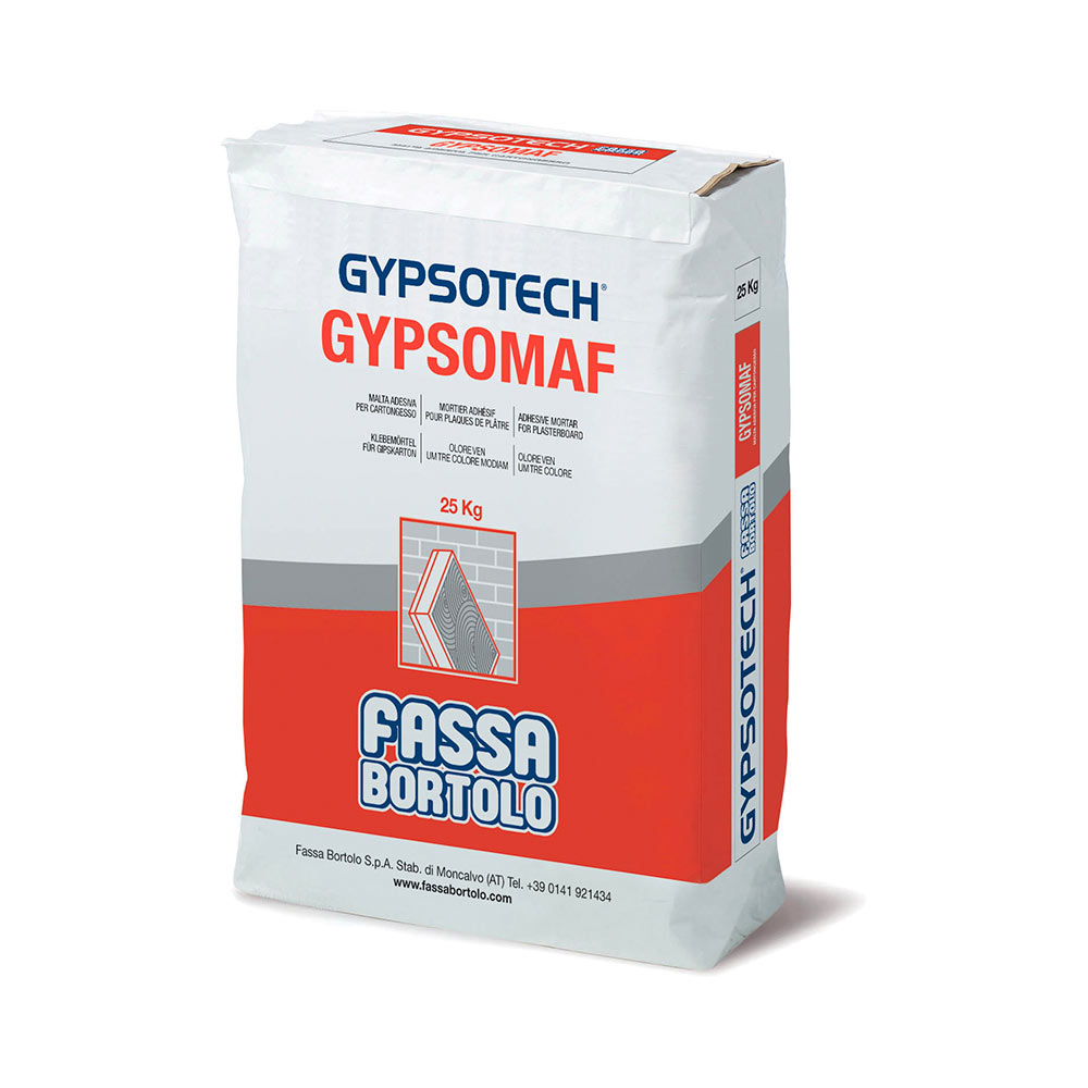 E2002SA01 LJEPILO/Smjesa za zaglađivanje GYPSOMAF za pričvršćivanje vezanih gips ploča vreća od 25 kg art. 359 Fassa
