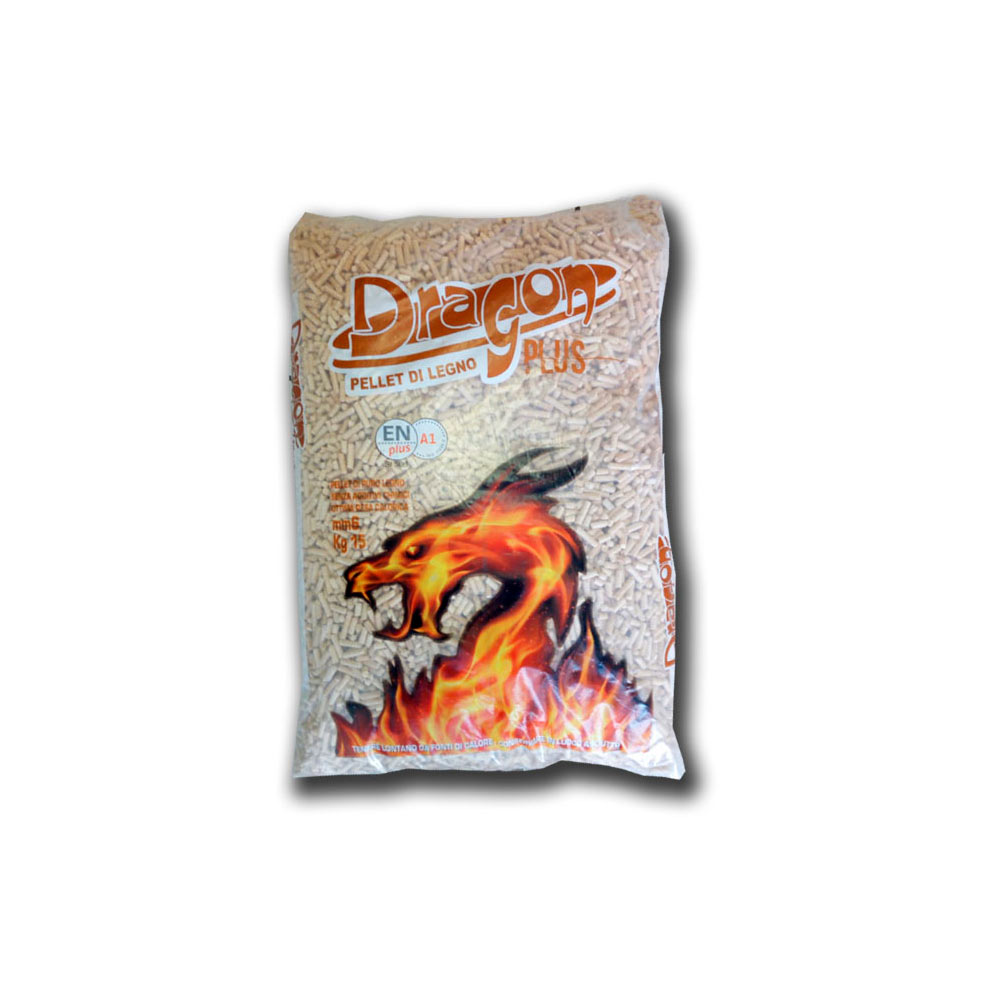 E39280001 WOOD PELLET GREEN DRAGON EN PLUS PELETI/drvo JELE CRVENI vreća od 15 kg certificirani ENPLUS A1