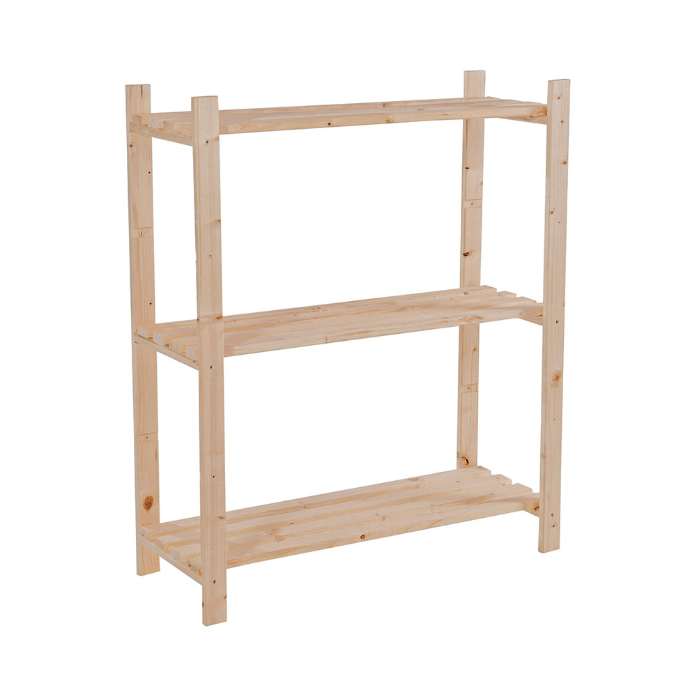 F3019E030 STALAK od drva jele s 3 police mjere 950 x 800 x 300 mm art. 360023 Pircher