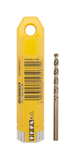 F3020D4924 Svrdlo za ŽELJEZO dimenzija 4 x 75 mm HSS COBALT pakiranje 10 kom oznaka DT4924-QZ Dewalt