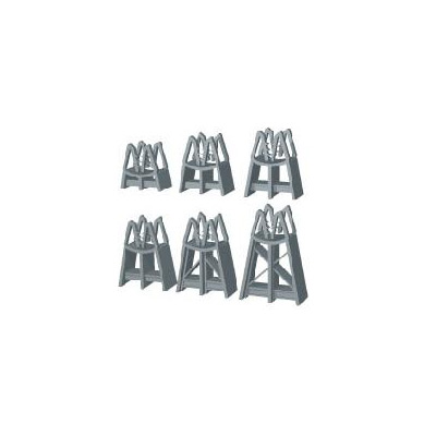 F3074920 ODSTOJNIK U OBLIKU TORNJA ZA ŽELJEZNE ŠIPKE TIPA „PAU” visine 20 mm pakiranje = 2000 kom Progress Profiles