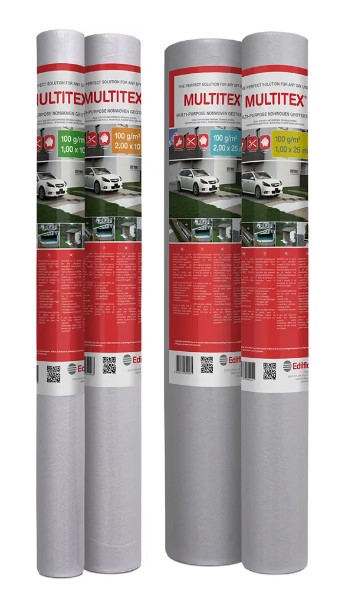 F3075EF01A005 Geotekstil MULTITEX 100 g/m2 2,00 x 10 Edilfloor