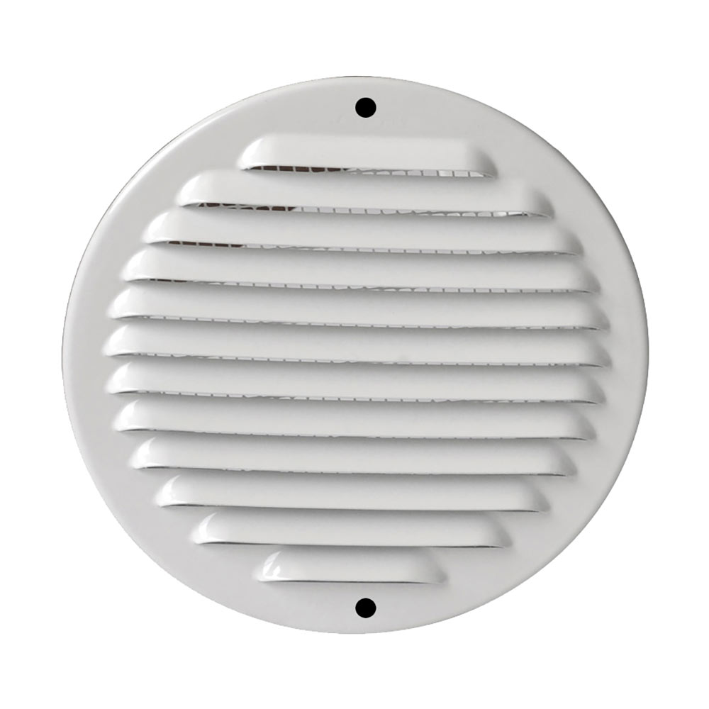 F3082GABTU125R VENTILACIJSKA REŠETKA od ALUMINIJA BIJELA OKRUGLA Ø 150 c/opruga s mrežom art. GABTU125R Edil Plast