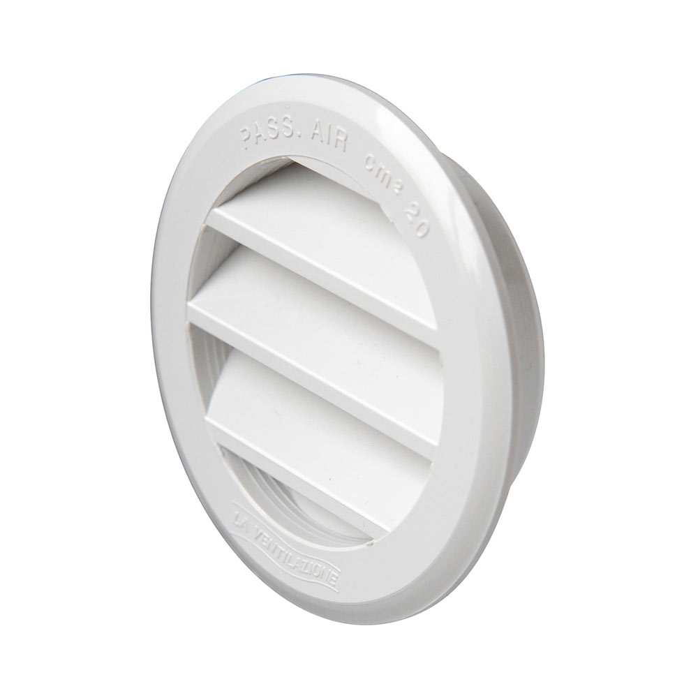 F3082T63RB VENTILACIJSKA REŠETKA od PLASTIKE za ugradnju s mrežom OKRUGLA Ø 60 bijela art. T63RB Edil Plast