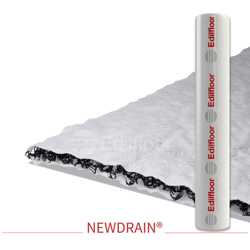 F3084DRENAGGIO Geotekstil kompozitni za drenažu NEWDRAIN B22-550 visine 2,40 rola = 25 ml Edilfloor