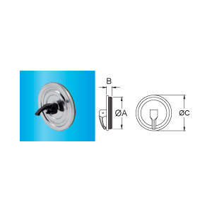 F309945400180 POKLOPAC OD NEHRĐAJUĆEG ČELIKA okrugli Ø 180 s brtvom za dimovodnu cijev od nehrđajućeg čelika s jednom stijenkom...
