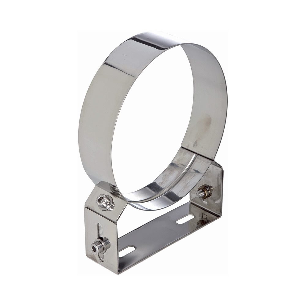 F309945680200 NOSAČ OD NEHRĐAJUĆEG ČELIKA ZA ZID S PRODUŽETKOM Ø 200 za dimovodnu cijev od nehrđajućeg čelika s dvije stijenk...