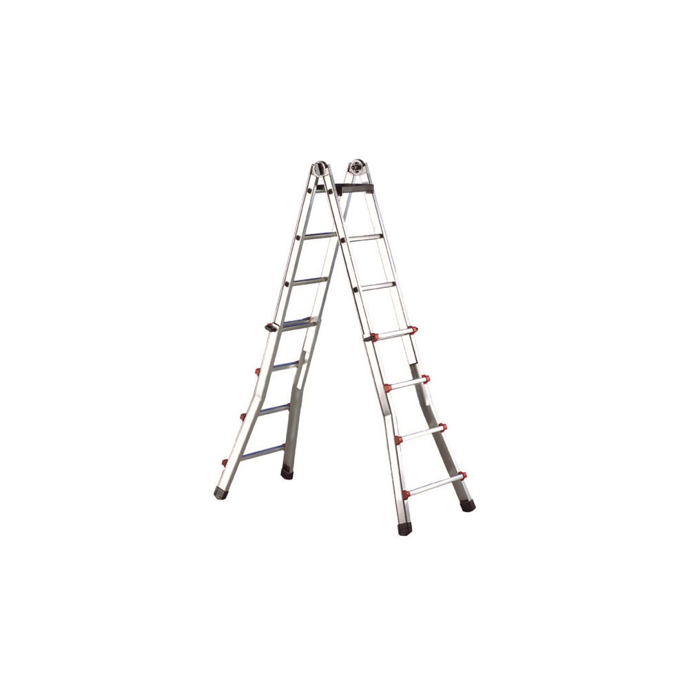 F3106SSCAL008 Aluminijske ljestve SCALISSIMA od 8 + 8 stepenica (1,96 nogar 4,10 zid) art. SSCAL008 Svelt