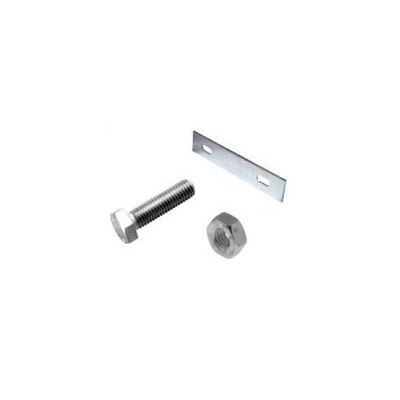 F3109FERRAMENTA ŽELJEZNI KOMPLET za PLOČU/CESTOVNI ZNAK (1 POCINČANA PLOČICA + 4 VIJKA M8 x 25 + 4 MATICE M8) D&B Verona