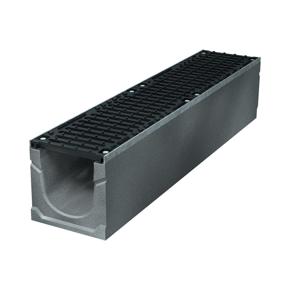 F31172401071 KANAL OD BETONA SMART 150 širine 150 mm s rešetkom od LIJEVANOG ŽELJEZA razred opterećenja D400 50 cm za vodu art. C...