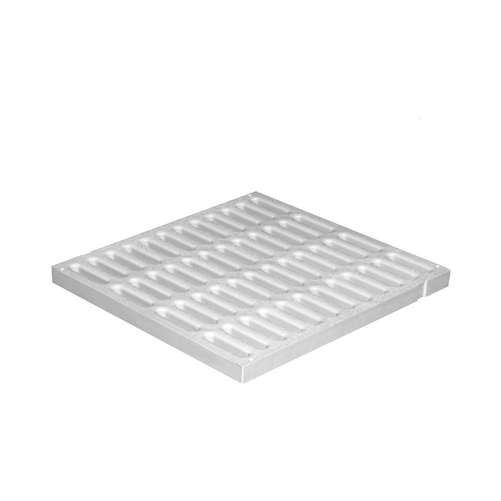 F3118122 PVC REŠETKA lagana 400 x 400 siva za okno za vodu art. SGNP40G First Plast