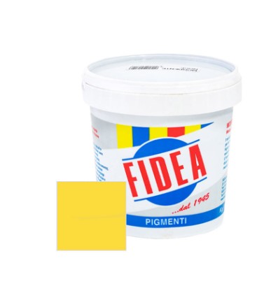 F3120240712 OKSID ŽUTI CVIJET ZA BOJANJE BETONA, MORTA ILI VAPNA PAKIRANJE OD 0,5 KG Fidea