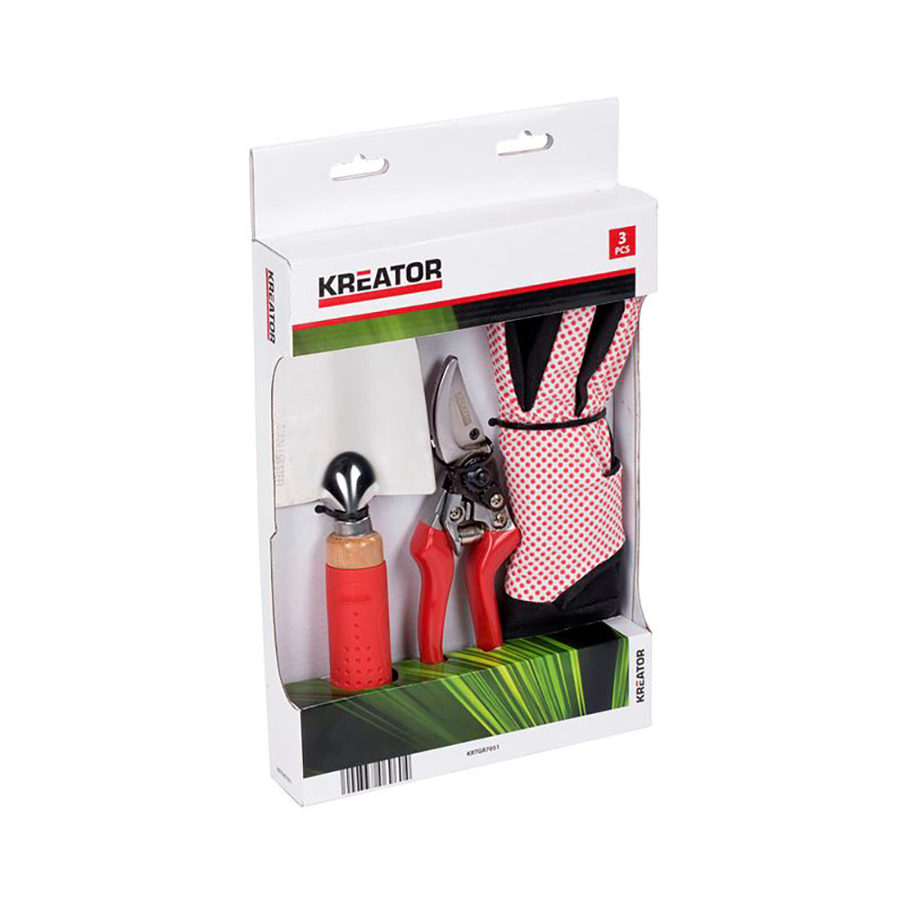 F3141050 Komplet 3 kom za vrt lopata + rukavice + škare art. KRTGR7051 Mistral