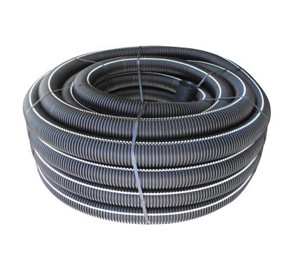 F3143360 NABORANA cijev od POLIETILENA dvije stjenke Ø 160 rola od 50 ml boja siva/crna