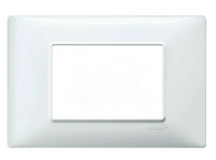 F316514653.01 PLOČA 3 MODULA bijela serija PLANA-VIMAR za podžbuknu kutiju za električne sustave Art. VIW14653.01 Sonepar
