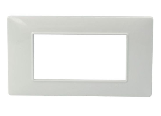 F316514654.01 PLOČA 4 MODULA bijela serija PLANA-VIMAR za podžbuknu kutiju za električne sustave Art. 14654.01 Sonepar
