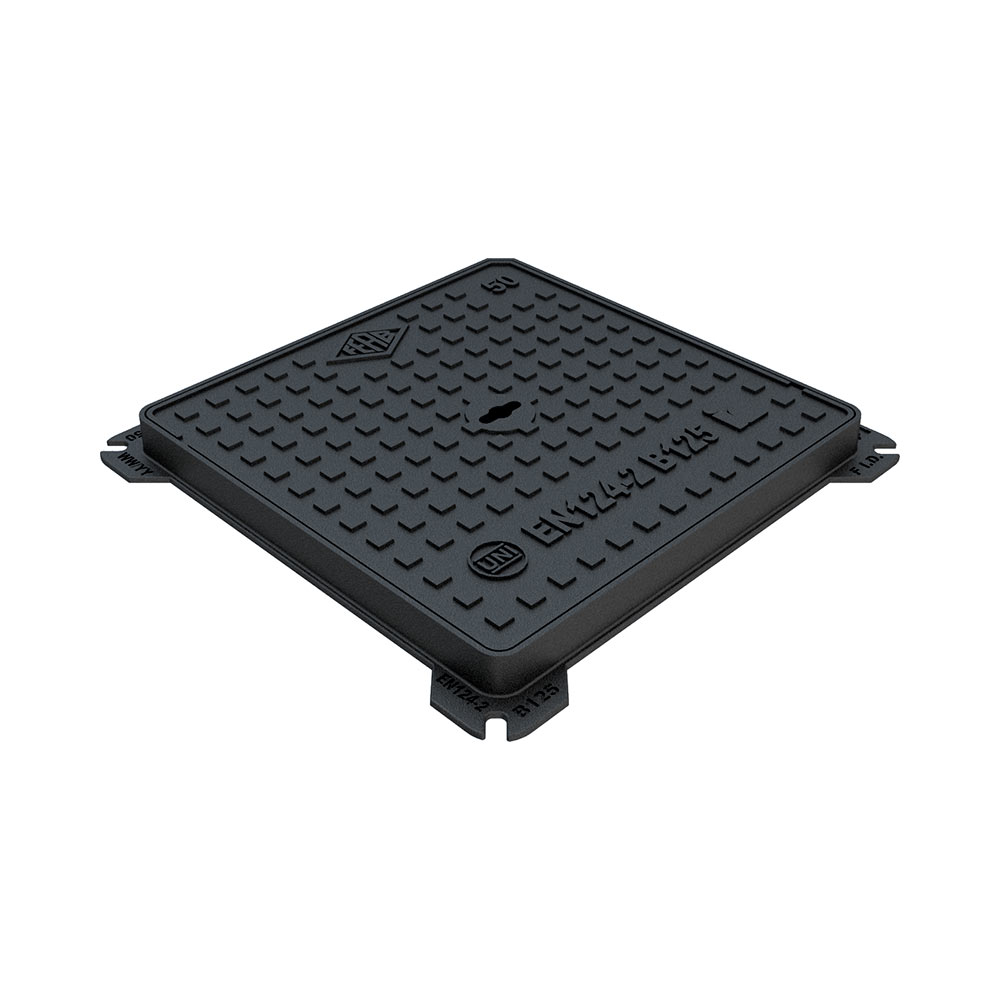 F31860002 POKLOPAC od LIJEVANOG ŽELJEZA klasa B125 serija SL mjere vanjske 500 x 500 mm otvor bez okvira 400 x 400 mm visine 40 m...