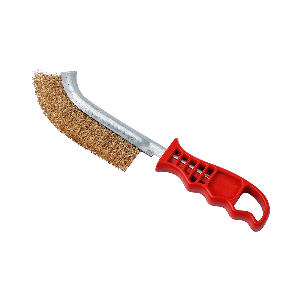 F36040071 ČETKA od mesinganog čelika s PVC ergonomskom drškom art. 57100 Ausonia