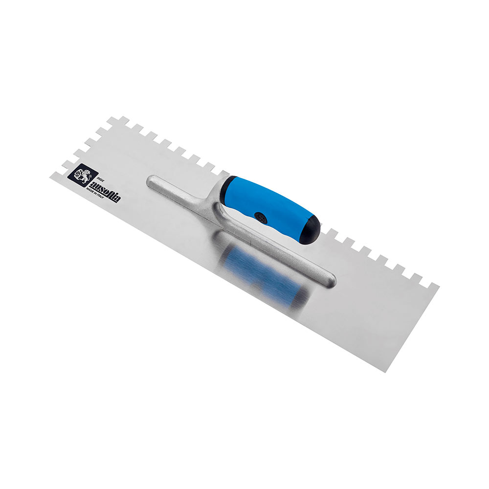 F36040267 Art. 042350 GLETER NAZUBLJENI od čelika 10 x 10 DX PVC drška mjere 420 x 120 Ausonia