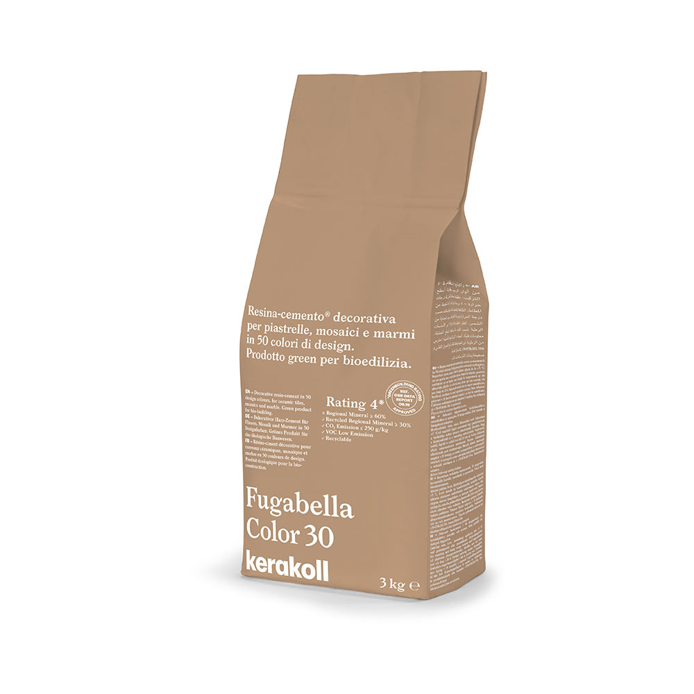 F3605ST30 SMJESA ZA ZAGLAĐIVANJE FUGABELLA COLOR boja 30 vreća od 3 kg 1 pakiranje = 24 kg art. 15588 Kerakoll