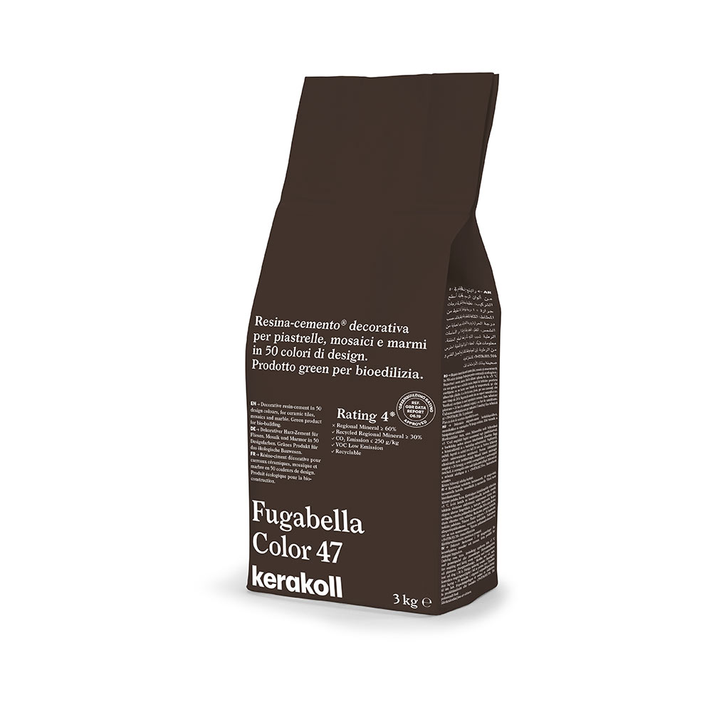 F3605ST47 SMJESA ZA ZAGLAĐIVANJE FUGABELLA COLOR boja 47 vreća od 3 kg 1 pakiranje = 24 kg art. 15624 Kerakoll