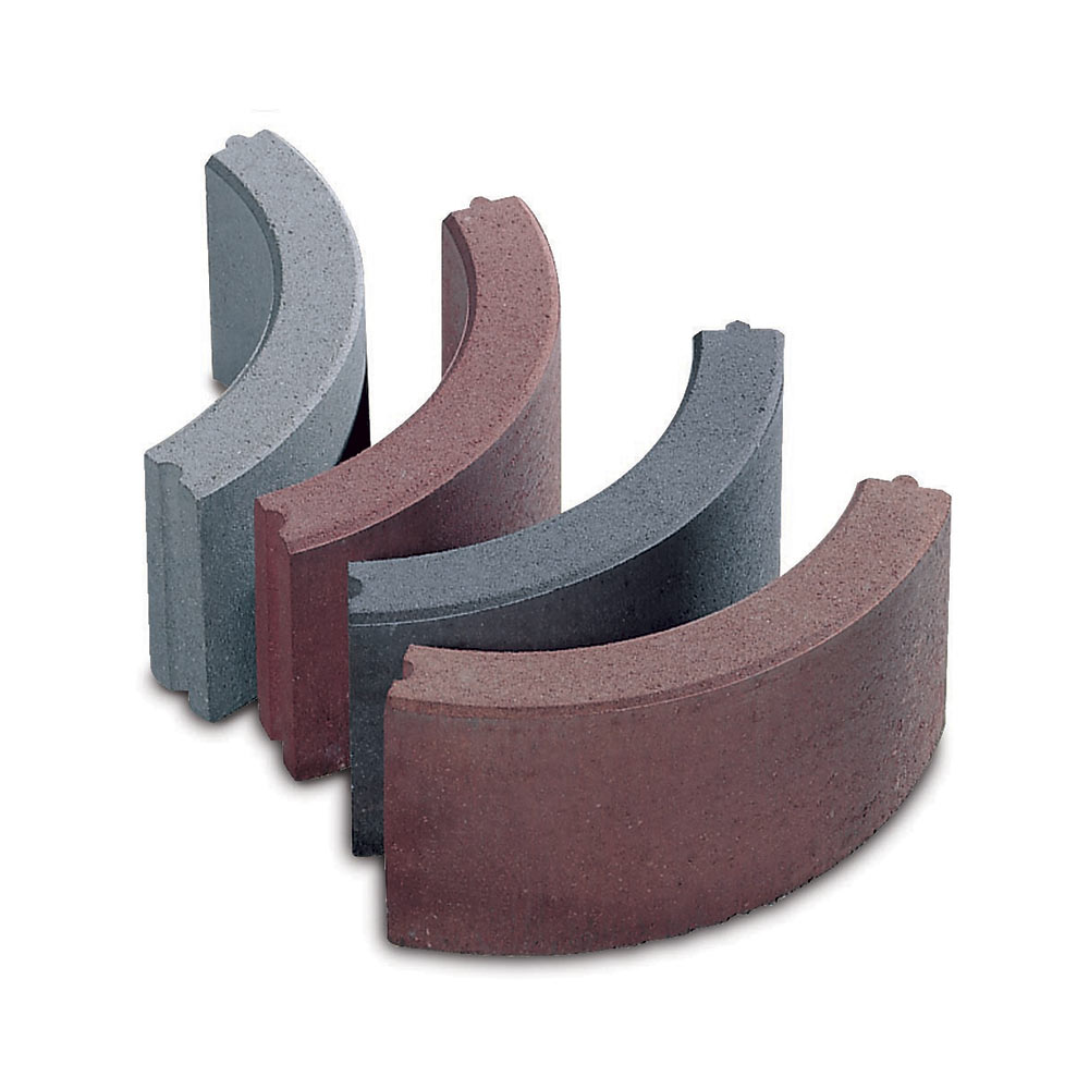 F37790005 ZAKRIVLJENI RUBNJAK za OGRADU od BETONA SIVI za uređenje vrta 7/7 x 20 boja siva art. 0615 Micheletto