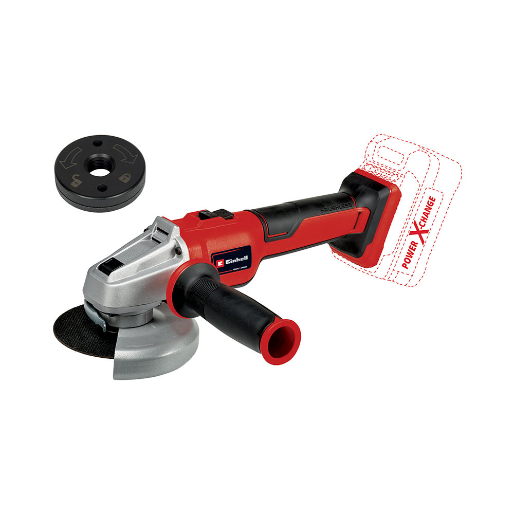 F38000002 Art. 4431140/4431151 BRUSILICA na baterije 18 V „Axxio” za disk od 115/125 mm serija Power X-Change Einhell